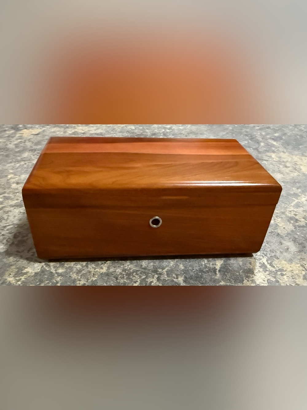 Vintage Mini Lane Cedar Chest Hope Chest Trinket Box No Key